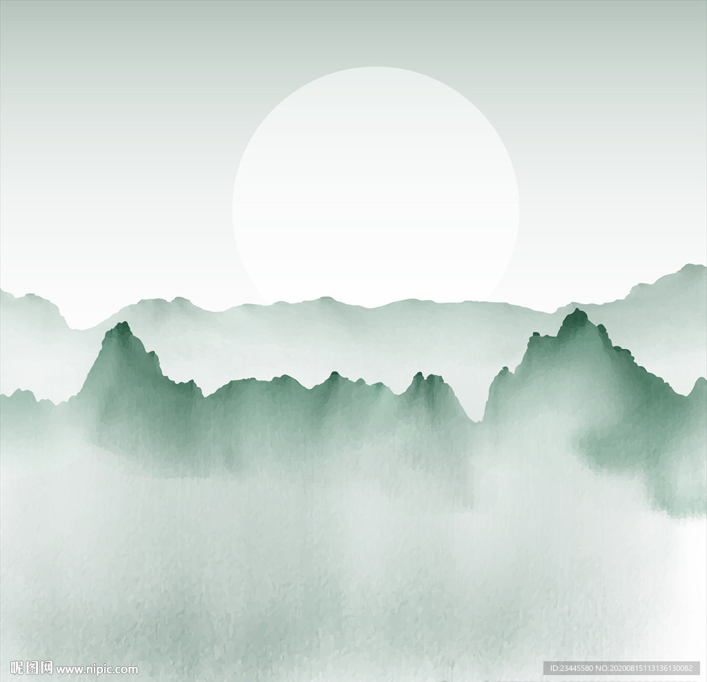 新中式山水画