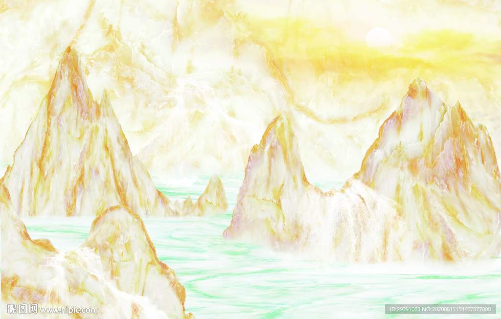 新中式大理石石纹背景