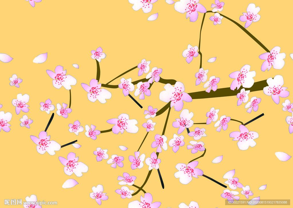 手绘花