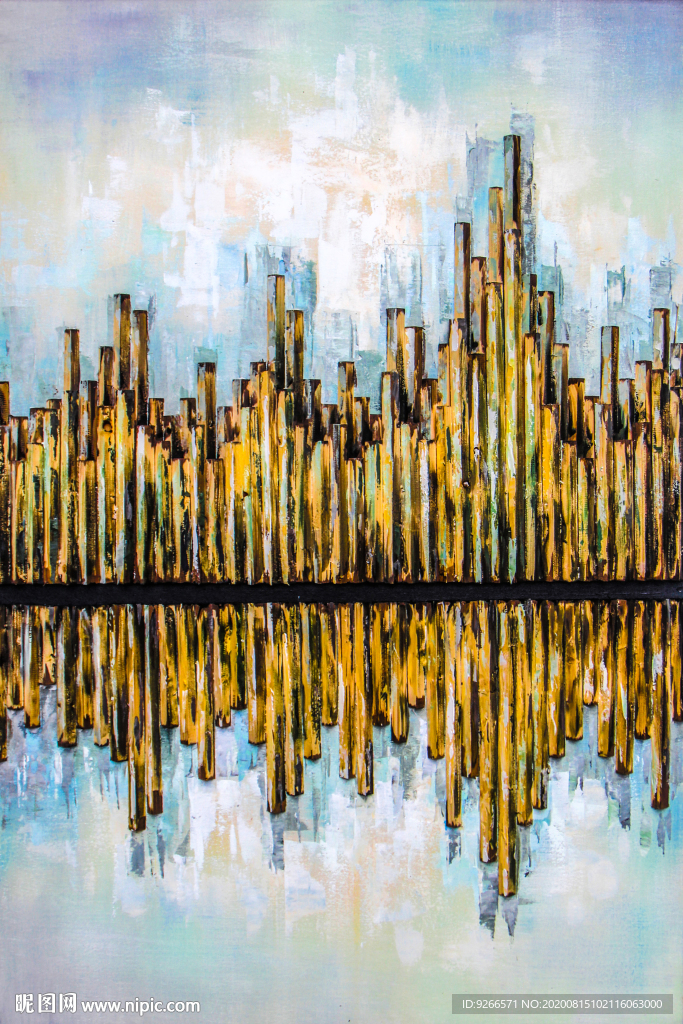 抽象手绘装饰画