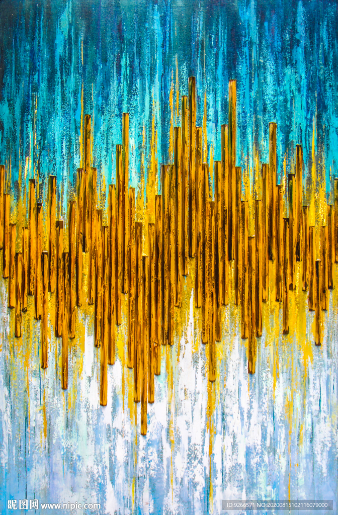 抽象手绘装饰画