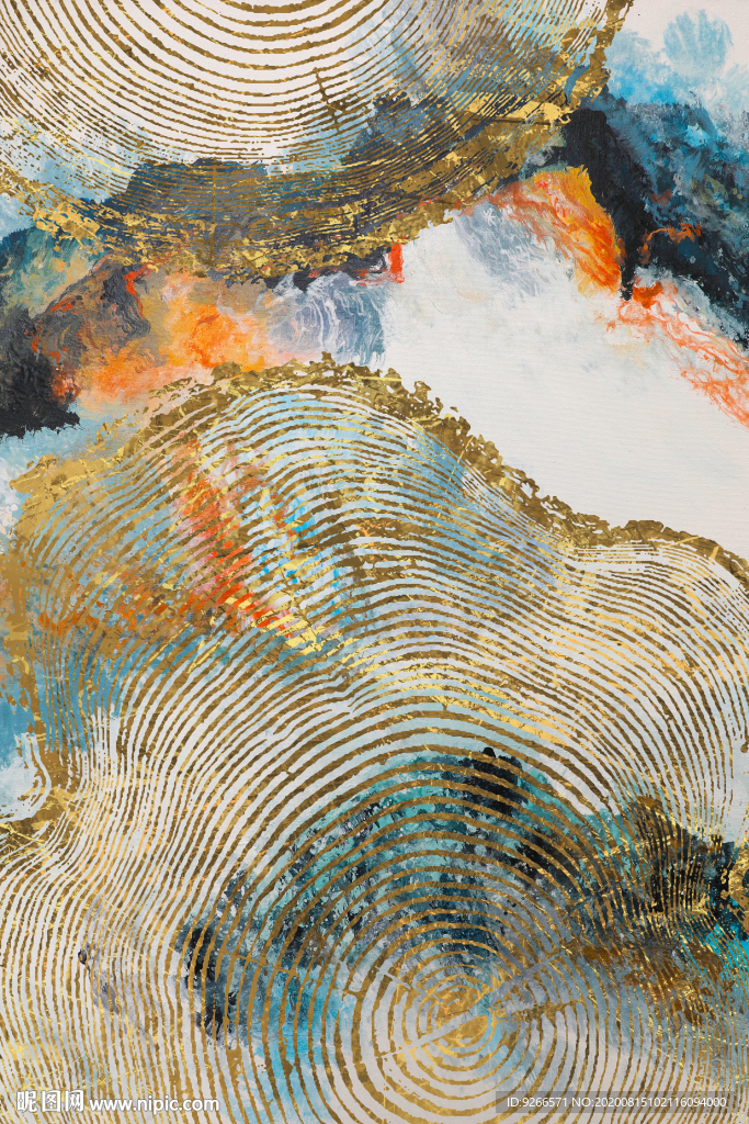 抽象手绘装饰画