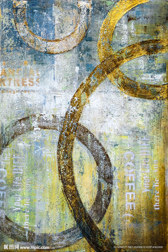 抽象手绘装饰画