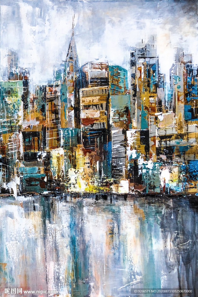 抽象手绘装饰画