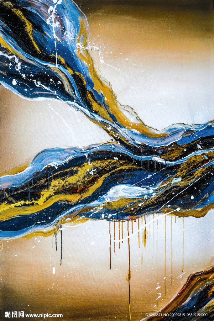 抽象手绘装饰画