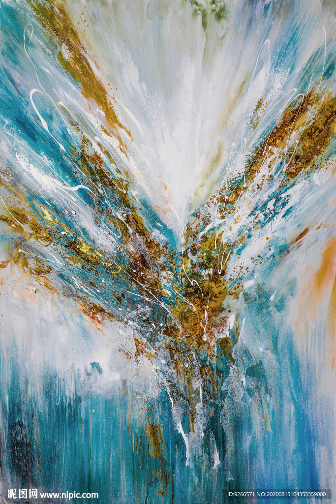 抽象手绘装饰画