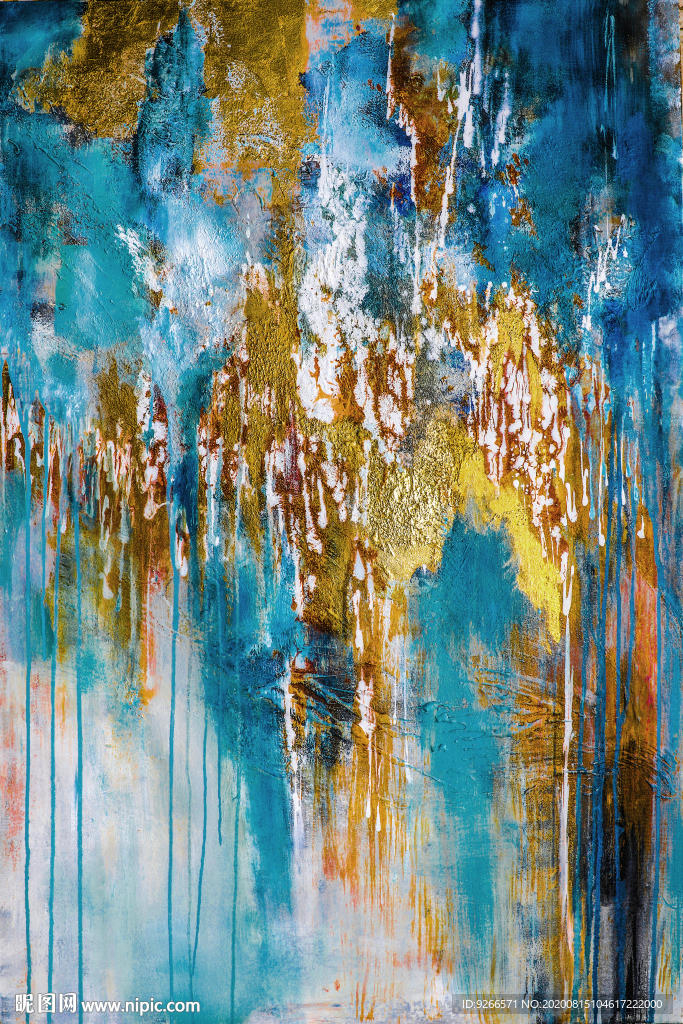 抽象手绘装饰画