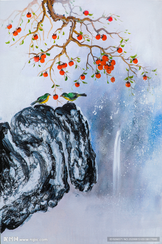 抽象手绘装饰画