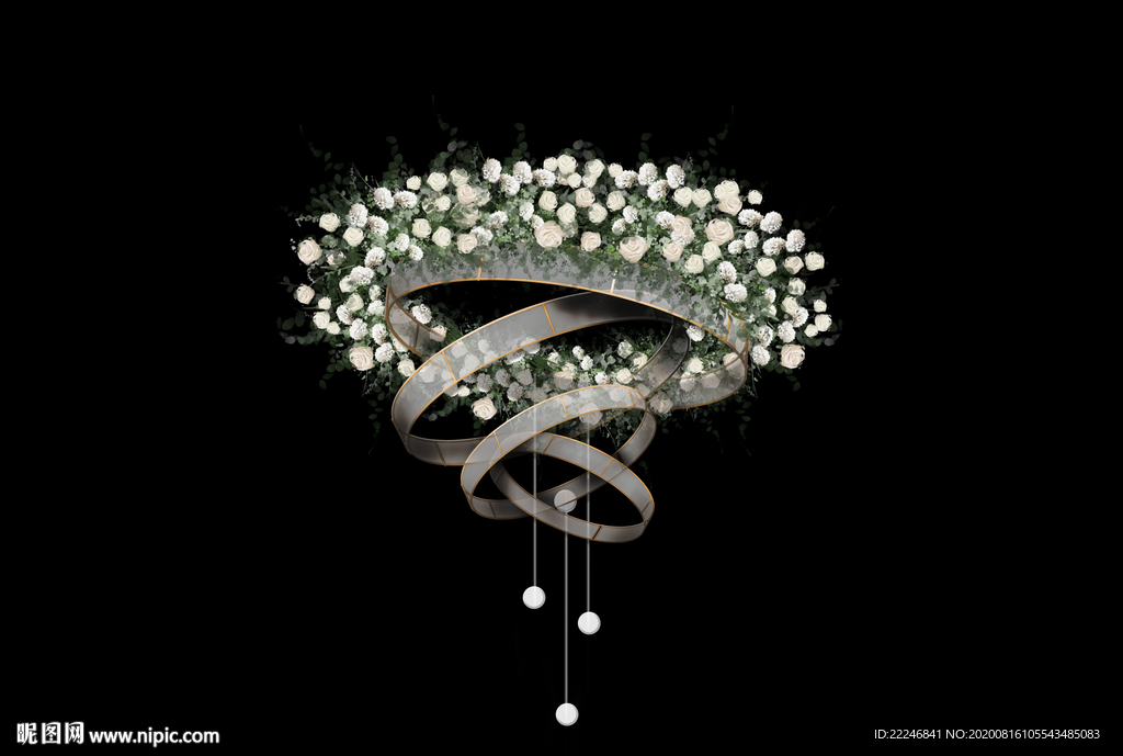 婚礼设计吊顶素材效果图