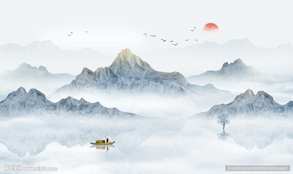 禅意山水画