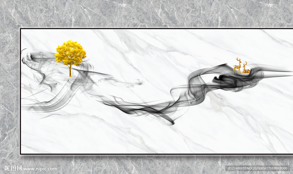 抽象大理石纹背景墙