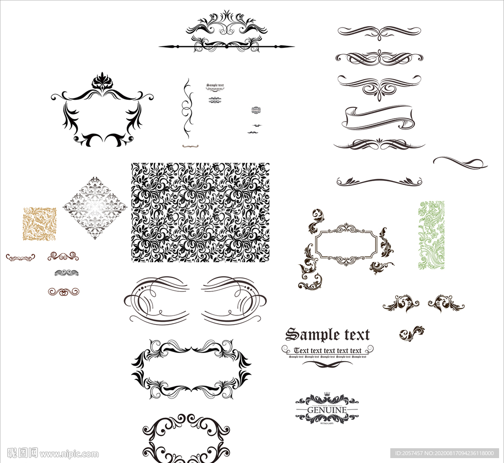 葡萄纹边框 红酒欧式花纹