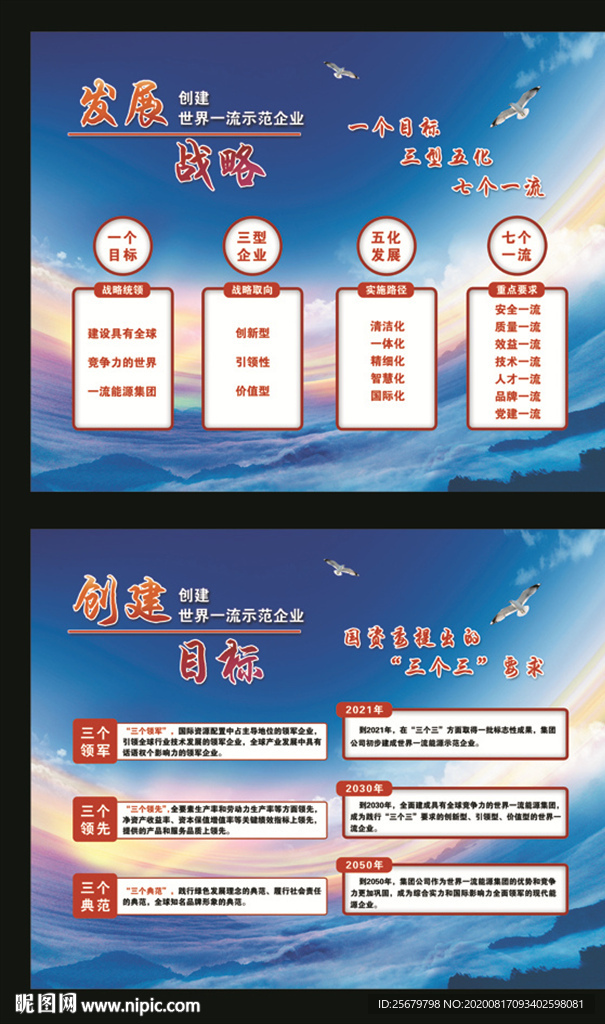 创建企业目标 企业展板