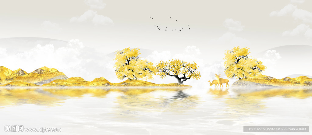 黄金高端奢华新中式地产画面