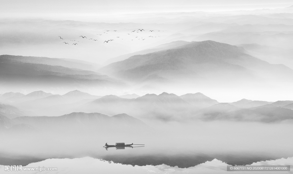 新中式山水画