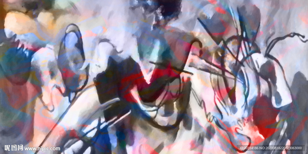 抽象画涂鸦装饰画