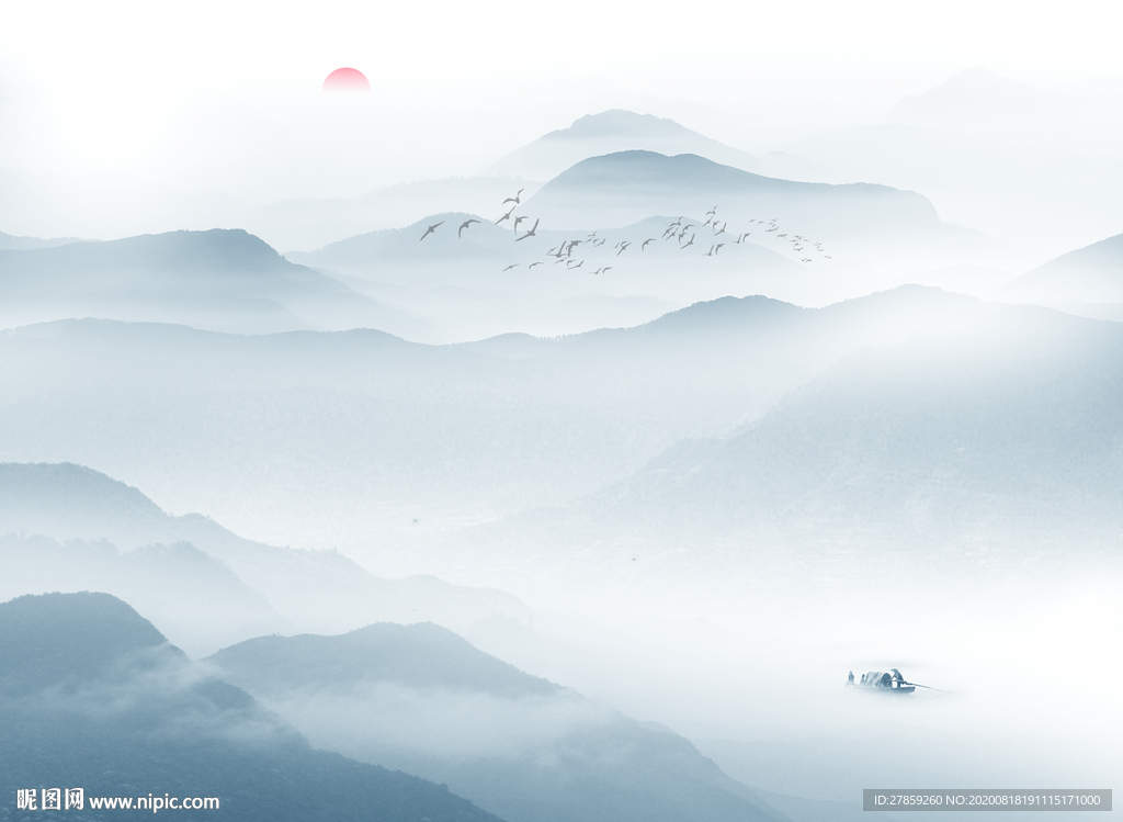 新中式山水画