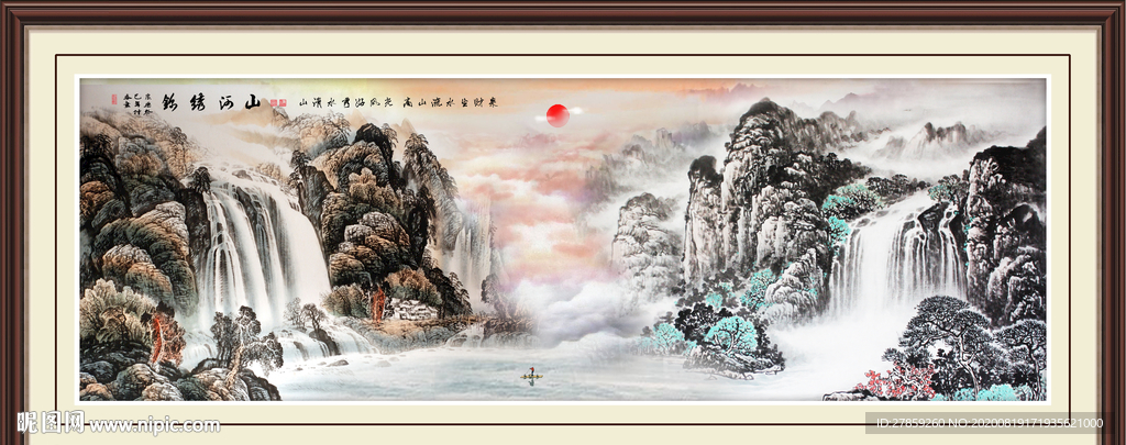 山水画 水墨山水画 意境山水画