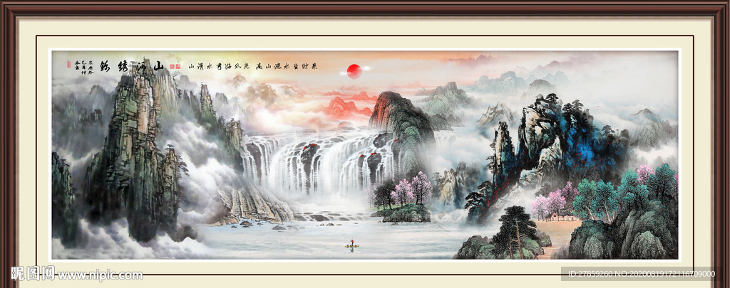 山水画 水墨山水画 意境山水画