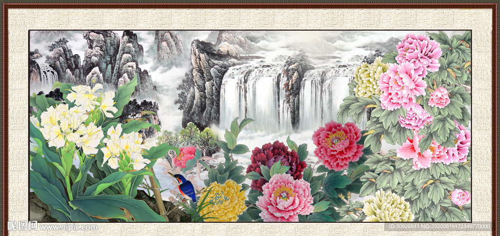国画牡丹