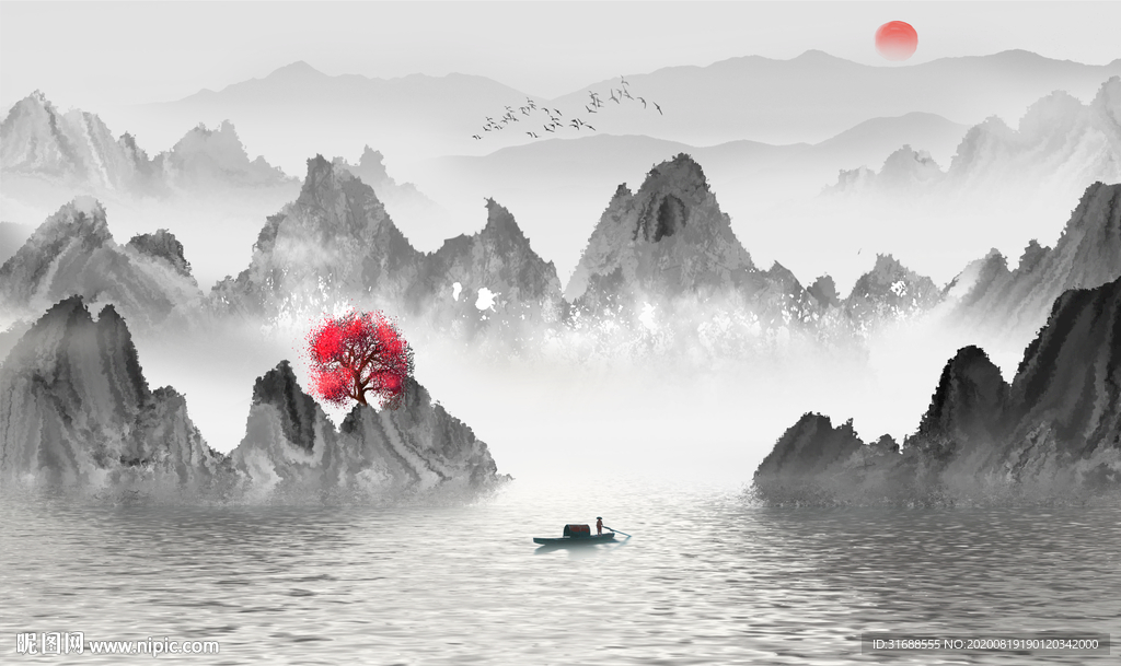 意境山水画