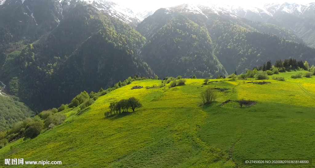 高原草地 大山 山脉