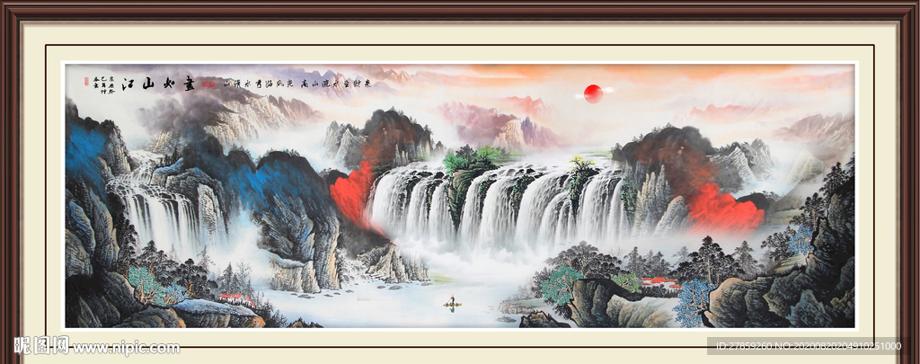 山水画 水墨山水画 意境山水画