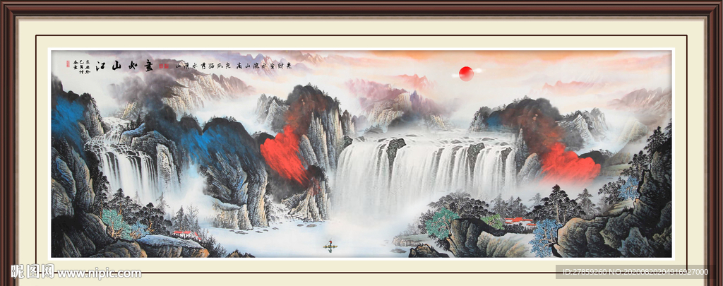 山水画 水墨山水画 意境山水画