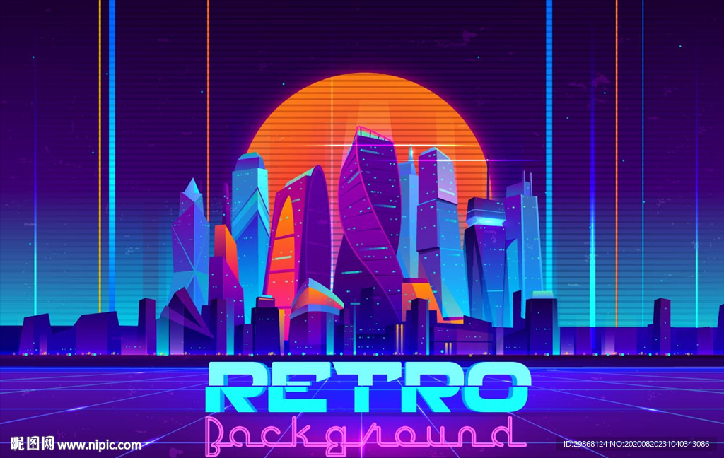 炫彩海报 青春背景 发布会背景