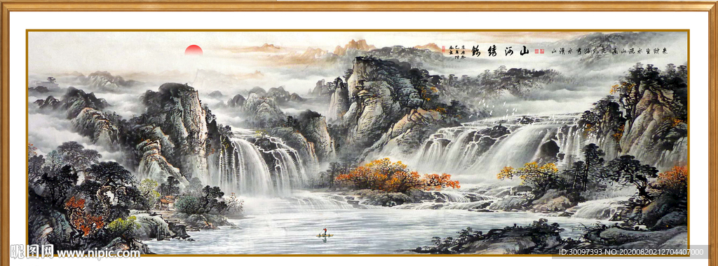 山水画 水墨山水画 意境山水画