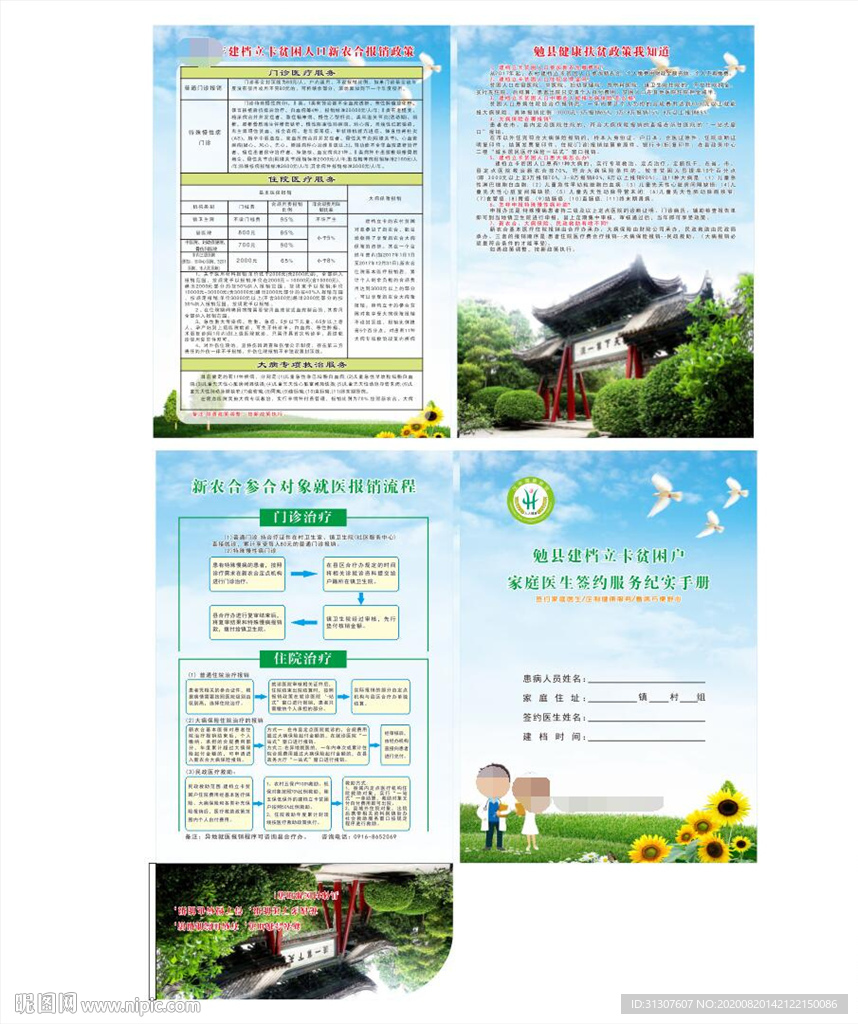 勉县建档立卡贫困户服务医生手册