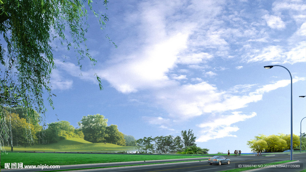 效果图清新配景