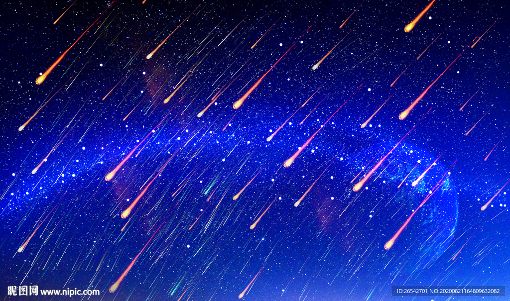 流星星空背景