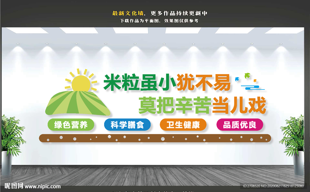 餐厅文化 食堂文化墙