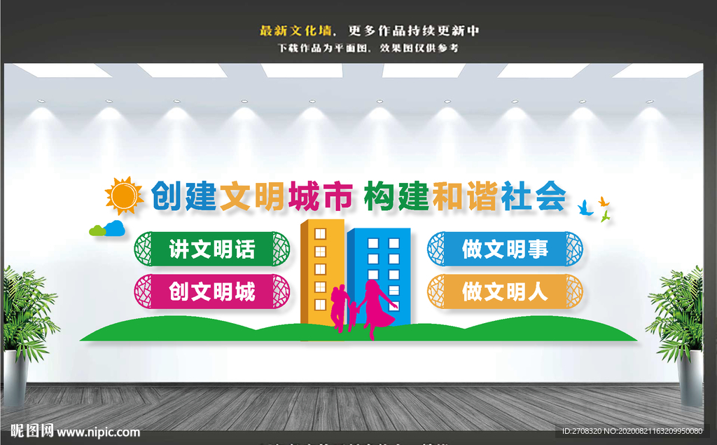 文明城市文化墙