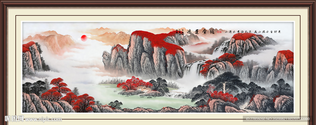 山水画 水墨山水画 意境山水画