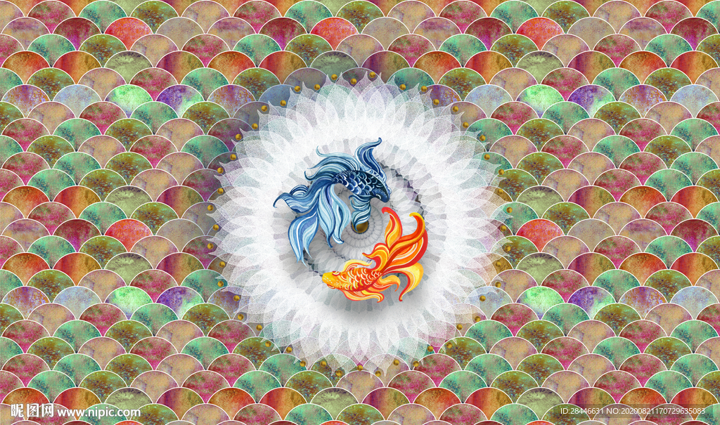 北欧背景墙