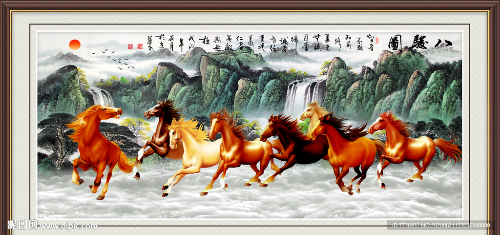 八骏全图