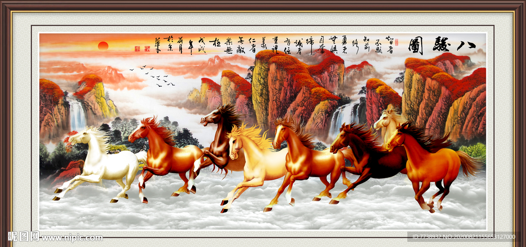 八骏全图