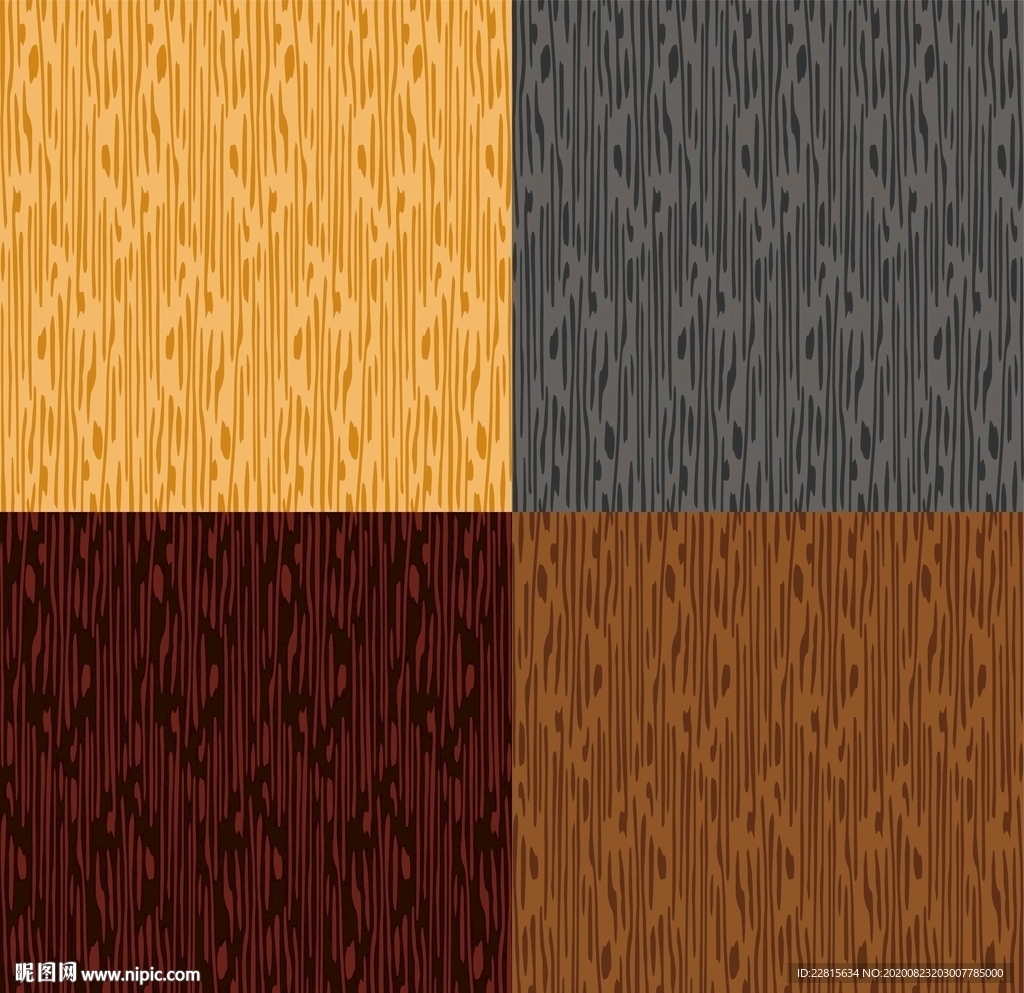 矢量四种色木纹理墙纸背景壁纸