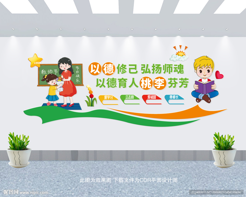 师德文化墙 教师文化墙