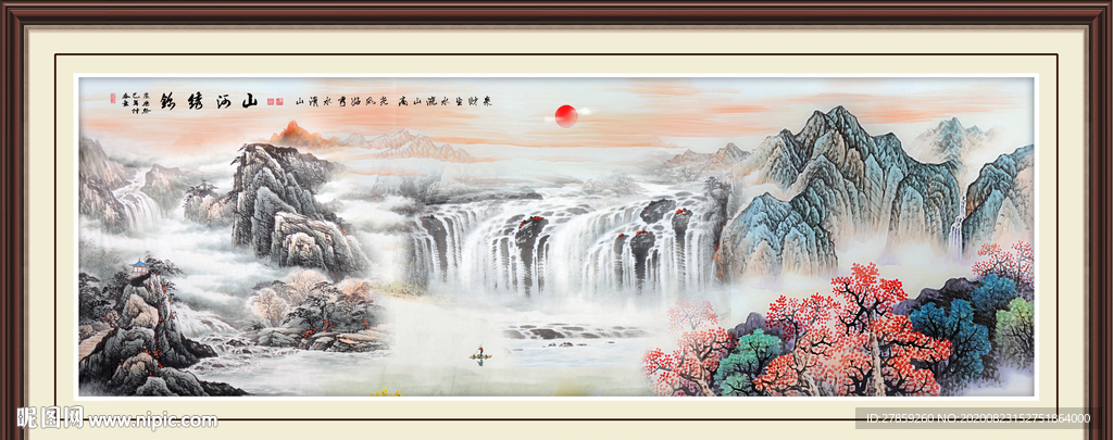 山水画 水墨山水画 意境山水画
