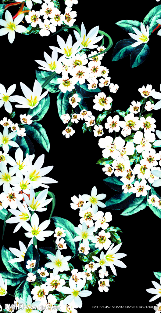 服装设计 白兰 茶花
