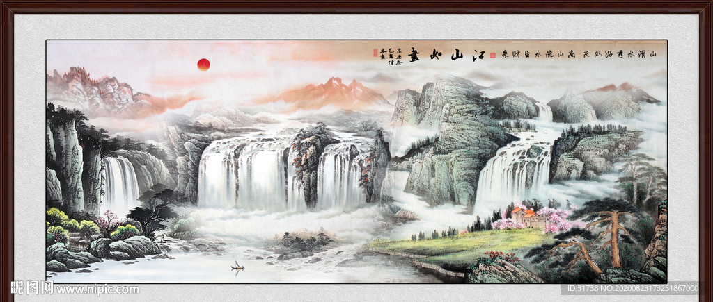 山水画 水墨山水画 意境山水画