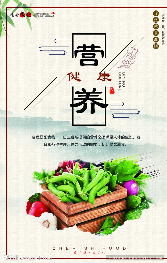 食堂文化海报