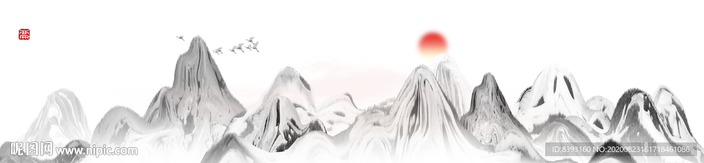 现代山水画