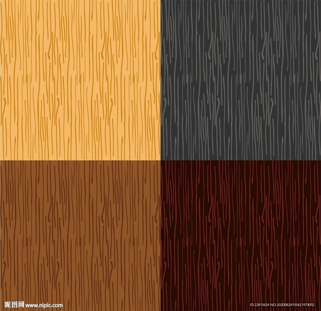 矢量四种色木纹理墙纸背景壁纸