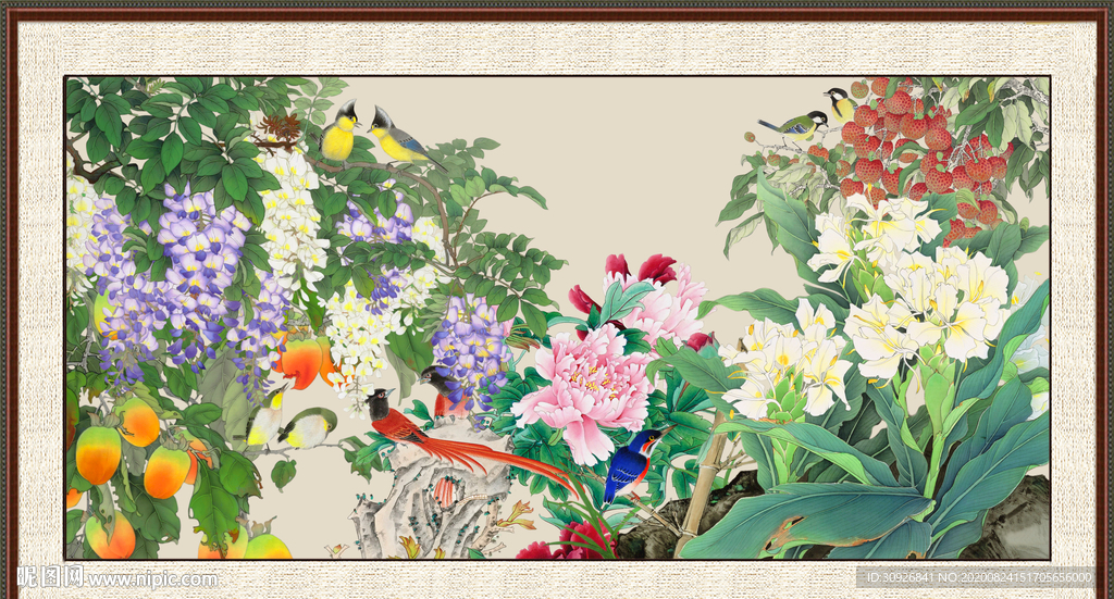 国画牡丹