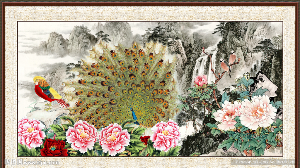 国画牡丹