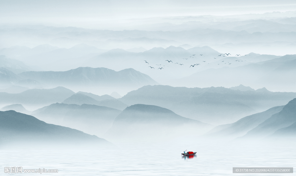 新中式山水画
